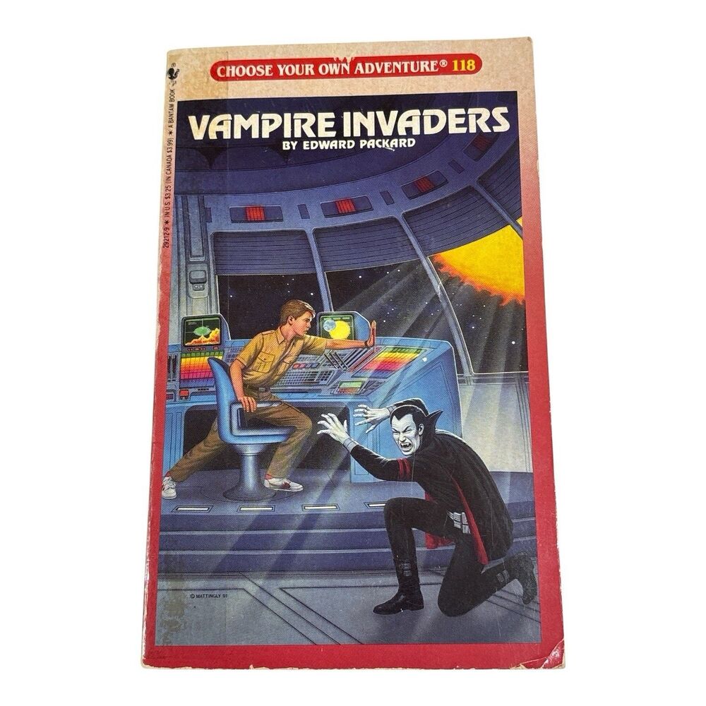 VAMPIRE INVADERS Edward Packard Choose Your Own Adventure #118 Paperback